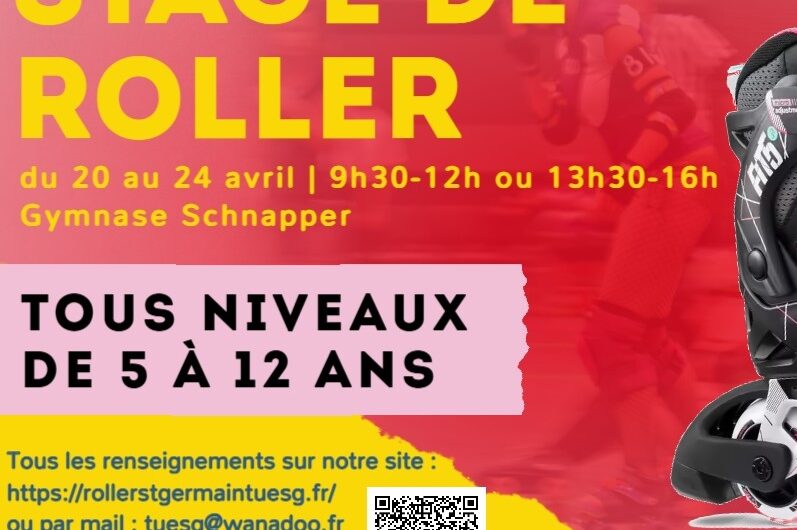 Stage de roller 20 au 24 avril gymnase Schnapper