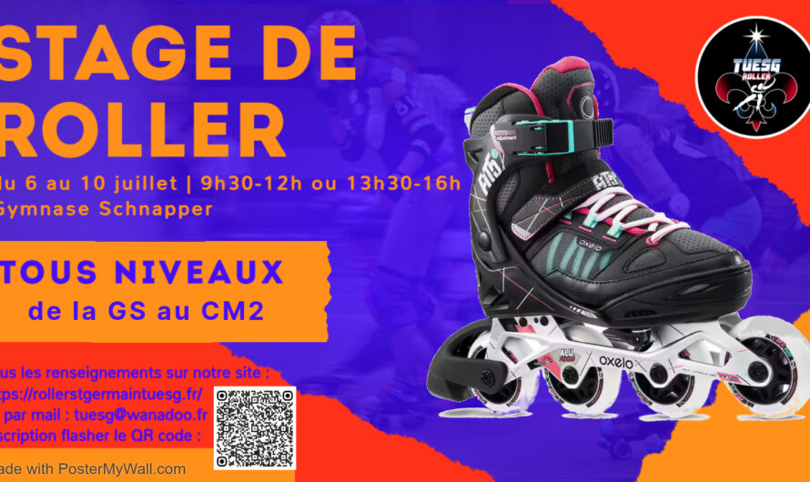 Stage enfants GS à CM2 tout niveau 6 au 10 juillet